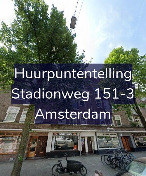 Foto gevel Huurpuntentelling voor Stadionweg 151-3, Amsterdam