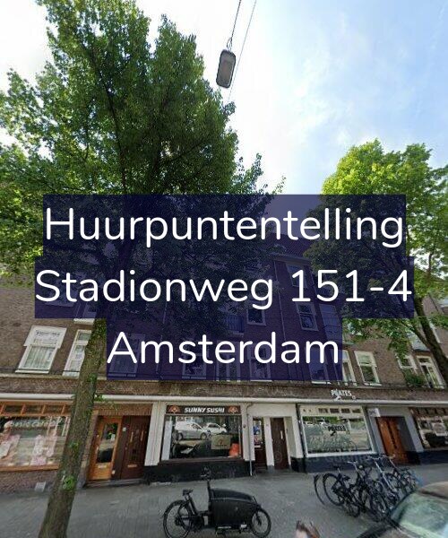 Foto gevel Huurpuntentelling voor Stadionweg 151-4, Amsterdam