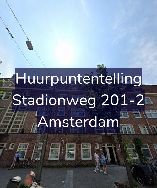 Foto gevel Huurpuntentelling voor Stadionweg 201-2, Amsterdam