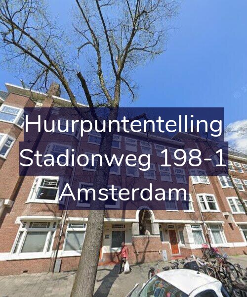 Foto gevel Huurpuntentelling voor Stadionweg 198-1, Amsterdam