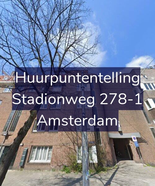 Foto gevel Huurpuntentelling voor Stadionweg 278-1, Amsterdam