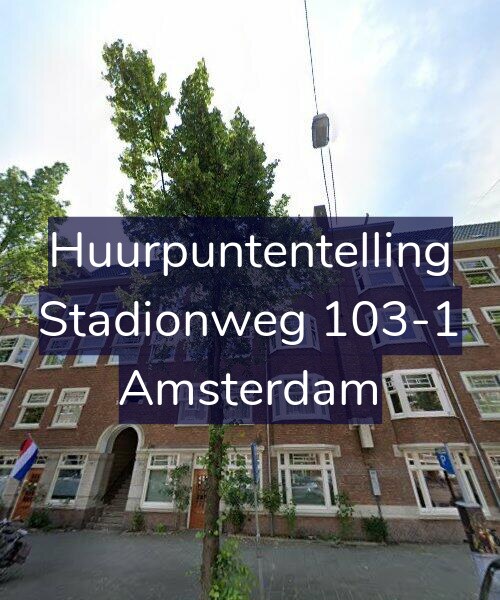 Foto gevel Huurpuntentelling voor Stadionweg 103-1, Amsterdam
