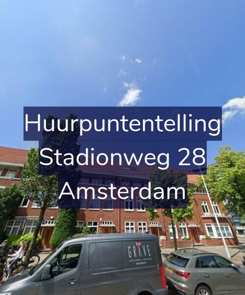 Foto gevel Huurpuntentelling voor Stadionweg 28, Amsterdam