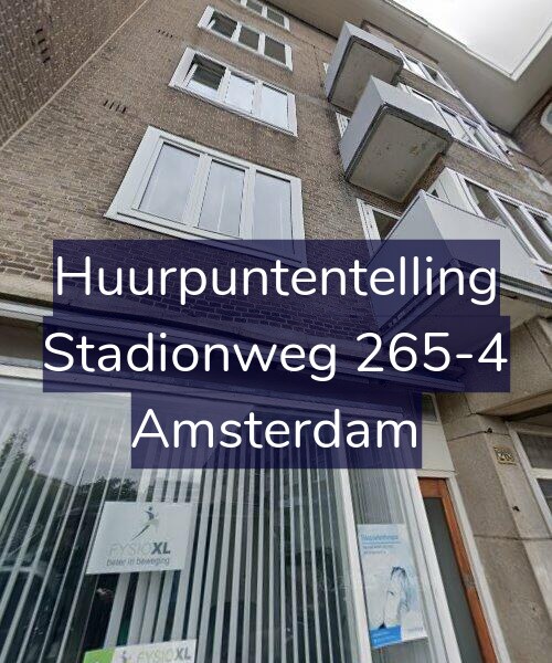 Foto gevel Huurpuntentelling voor Stadionweg 265-4, Amsterdam