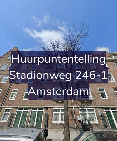 Foto gevel Huurpuntentelling voor Stadionweg 246-1, Amsterdam