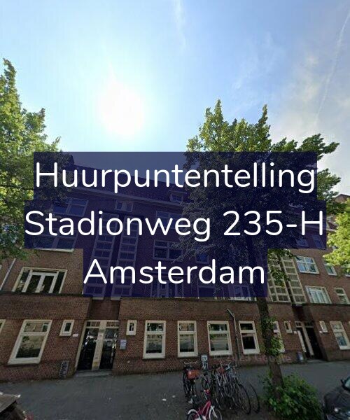 Foto gevel Huurpuntentelling voor Stadionweg 235-H, Amsterdam