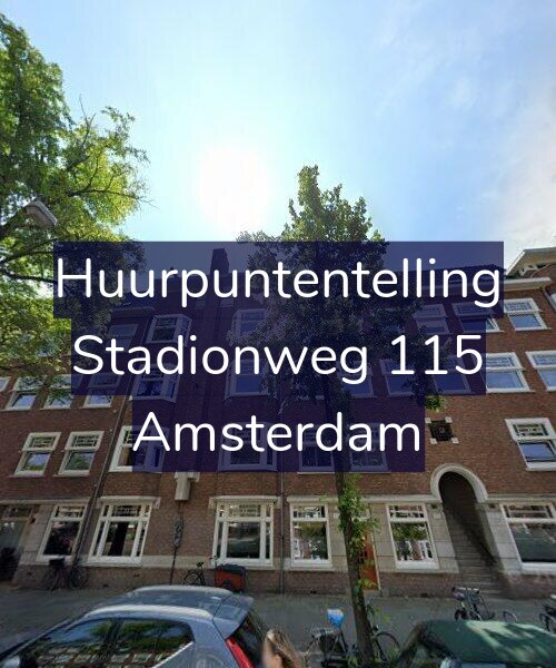 Foto gevel Huurpuntentelling voor Stadionweg 115, Amsterdam