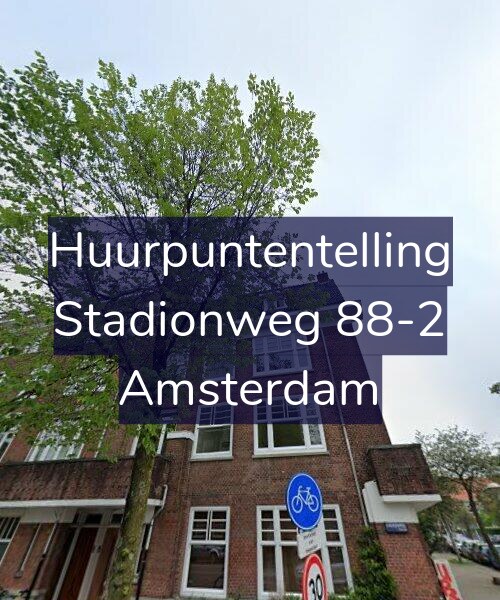Foto gevel Huurpuntentelling voor Stadionweg 88-2, Amsterdam