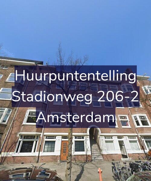 Foto gevel Huurpuntentelling voor Stadionweg 206-2, Amsterdam