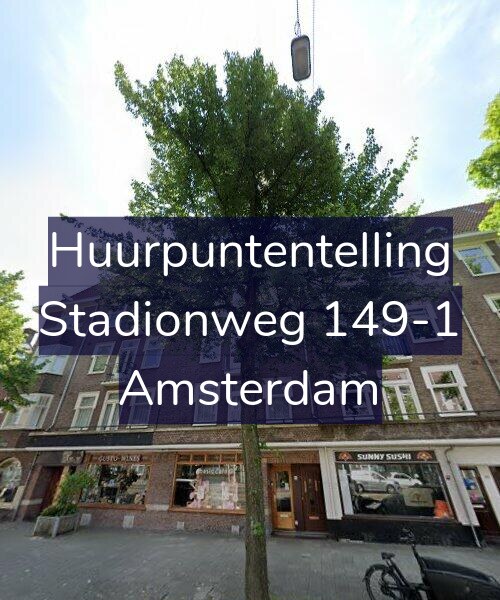 Foto gevel Huurpuntentelling voor Stadionweg 149-1, Amsterdam