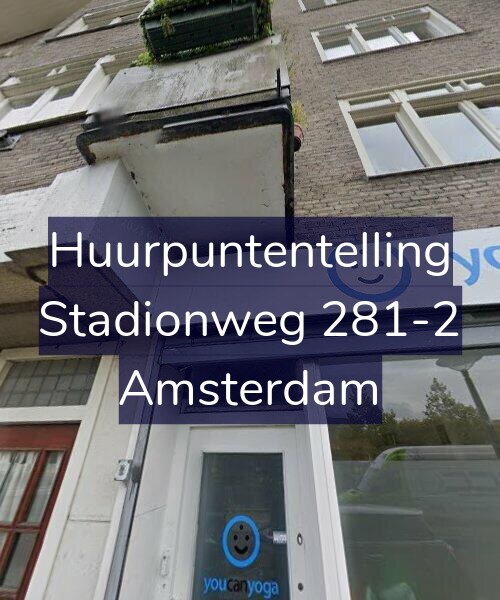 Foto gevel Huurpuntentelling voor Stadionweg 281-2, Amsterdam