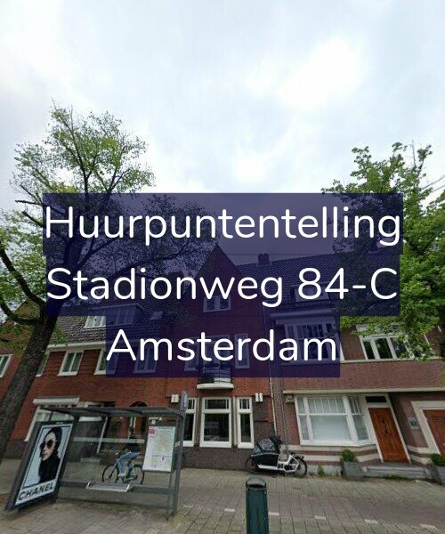 Foto gevel Huurpuntentelling voor Stadionweg 84-C, Amsterdam