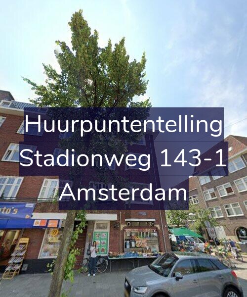 Foto gevel Huurpuntentelling voor Stadionweg 143-1, Amsterdam
