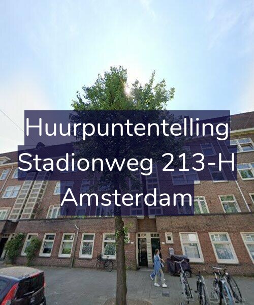 Foto gevel Huurpuntentelling voor Stadionweg 213-H, Amsterdam