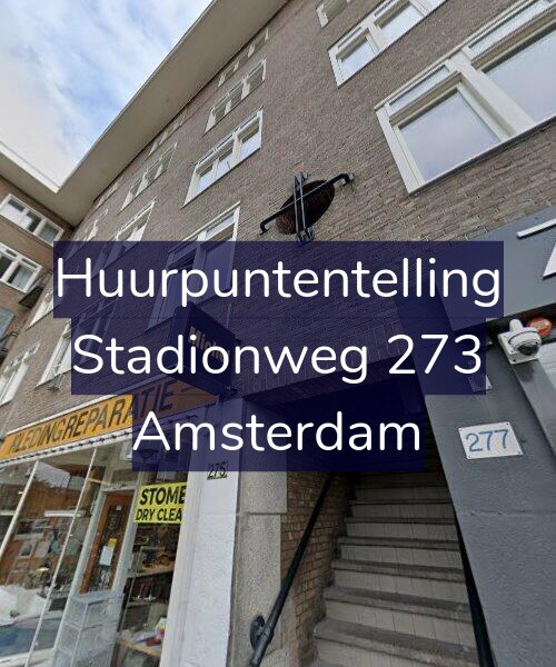 Foto gevel Huurpuntentelling voor Stadionweg 273, Amsterdam