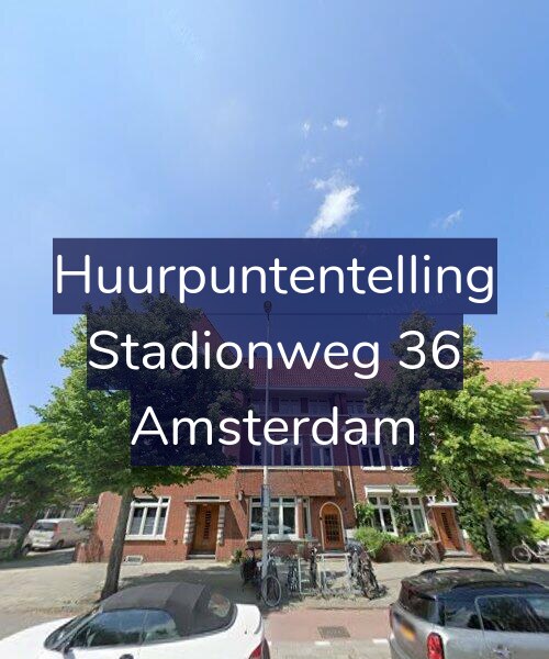 Foto gevel Huurpuntentelling voor Stadionweg 36, Amsterdam