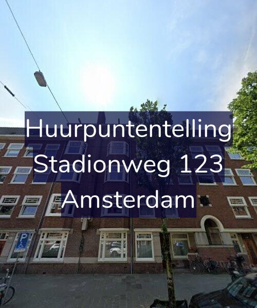 Foto gevel Huurpuntentelling voor Stadionweg 123, Amsterdam