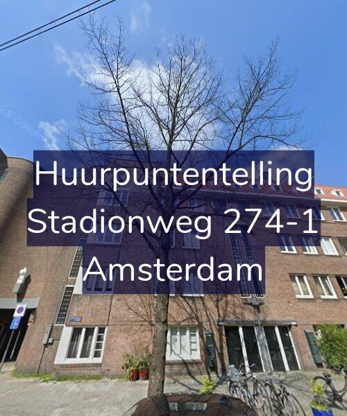 Foto gevel Huurpuntentelling voor Stadionweg 274-1, Amsterdam