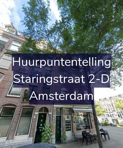 Foto gevel Huurpuntentelling voor Staringstraat 2-D, Amsterdam