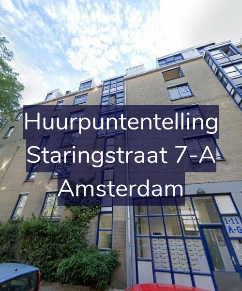 Foto gevel Huurpuntentelling voor Staringstraat 7-A, Amsterdam