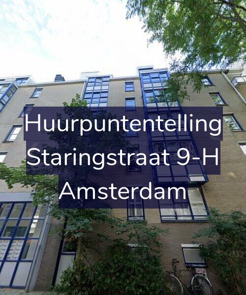 Foto gevel Huurpuntentelling voor Staringstraat 9-H, Amsterdam