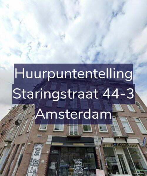 Foto gevel Huurpuntentelling voor Staringstraat 44-3, Amsterdam