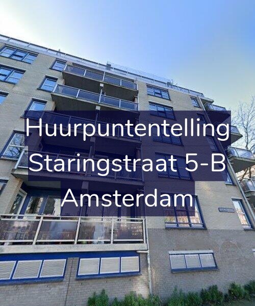 Foto gevel Huurpuntentelling voor Staringstraat 5-B, Amsterdam