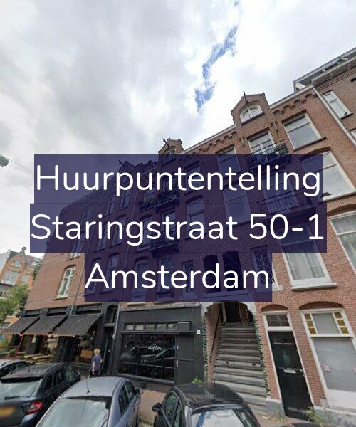 Foto gevel Huurpuntentelling voor Staringstraat 50-1, Amsterdam