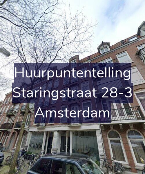 Foto gevel Huurpuntentelling voor Staringstraat 28-3, Amsterdam