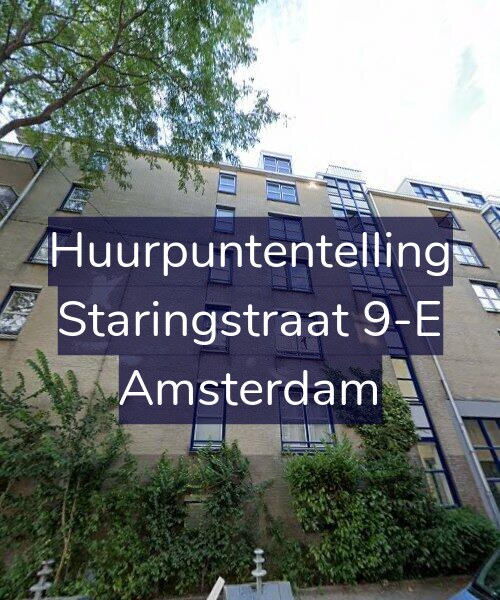 Foto gevel Huurpuntentelling voor Staringstraat 9-E, Amsterdam