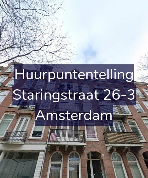 Foto gevel Huurpuntentelling voor Staringstraat 26-3, Amsterdam