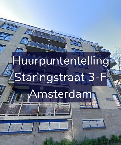 Foto gevel Huurpuntentelling voor Staringstraat 3-F, Amsterdam