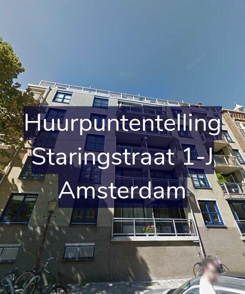 Foto gevel Huurpuntentelling voor Staringstraat 1-J, Amsterdam
