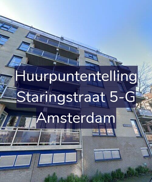 Foto gevel Huurpuntentelling voor Staringstraat 5-G, Amsterdam