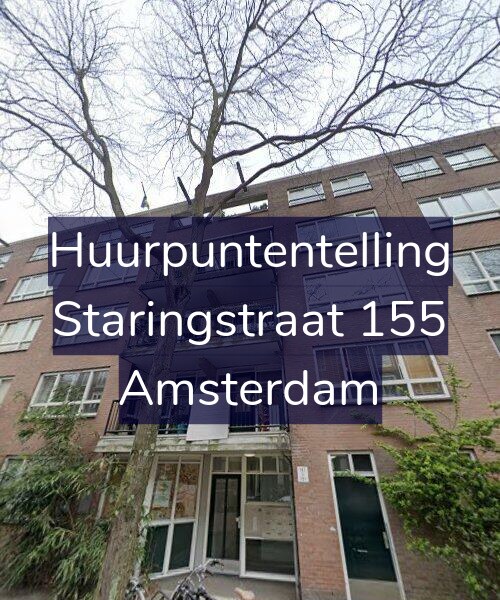 Foto gevel Huurpuntentelling voor Staringstraat 155, Amsterdam