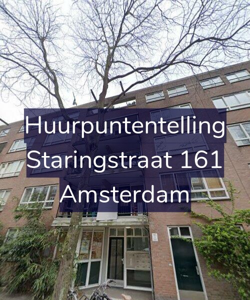 Foto gevel Huurpuntentelling voor Staringstraat 161, Amsterdam