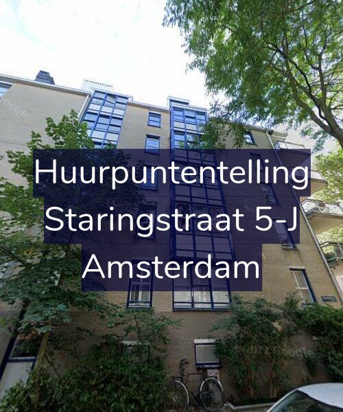 Foto gevel Huurpuntentelling voor Staringstraat 5-J, Amsterdam