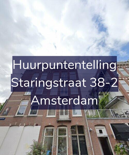 Foto gevel Huurpuntentelling voor Staringstraat 38-2, Amsterdam
