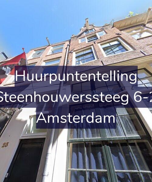 Foto gevel Huurpuntentelling voor Steenhouwerssteeg 6-2, Amsterdam