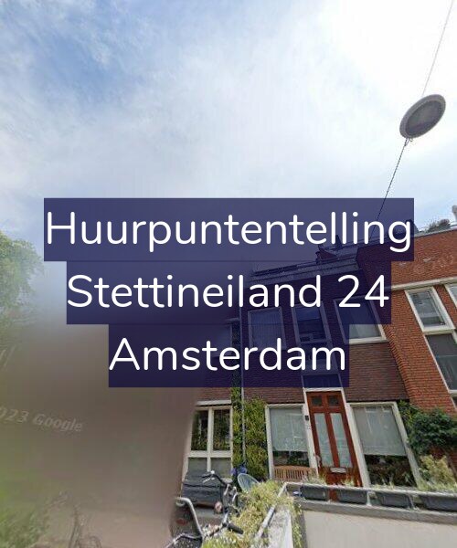 Foto gevel Huurpuntentelling voor Stettineiland 24, Amsterdam