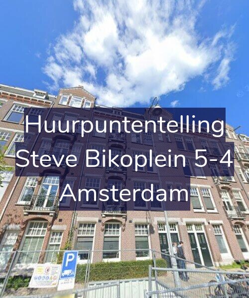 Foto gevel Huurpuntentelling voor Steve Bikoplein 5-4, Amsterdam