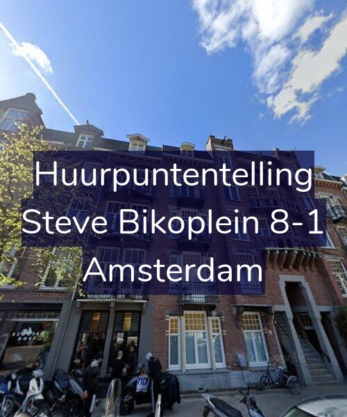 Foto gevel Huurpuntentelling voor Steve Bikoplein 8-1, Amsterdam