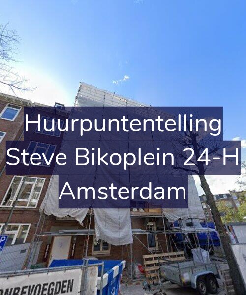 Foto gevel Huurpuntentelling voor Steve Bikoplein 24-H, Amsterdam