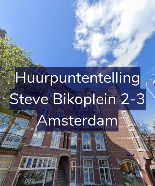 Foto gevel Huurpuntentelling voor Steve Bikoplein 2-3, Amsterdam