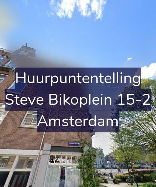 Foto gevel Huurpuntentelling voor Steve Bikoplein 15-2, Amsterdam