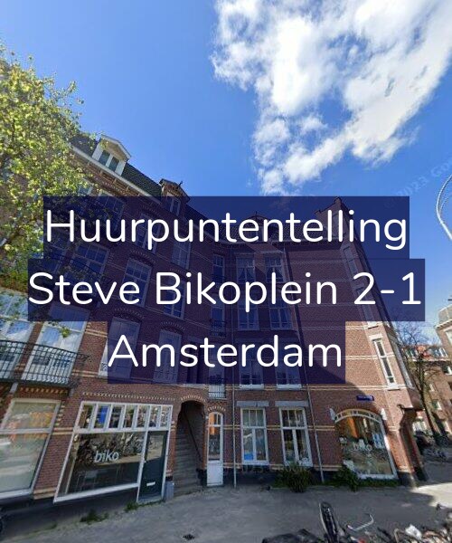 Foto gevel Huurpuntentelling voor Steve Bikoplein 2-1, Amsterdam