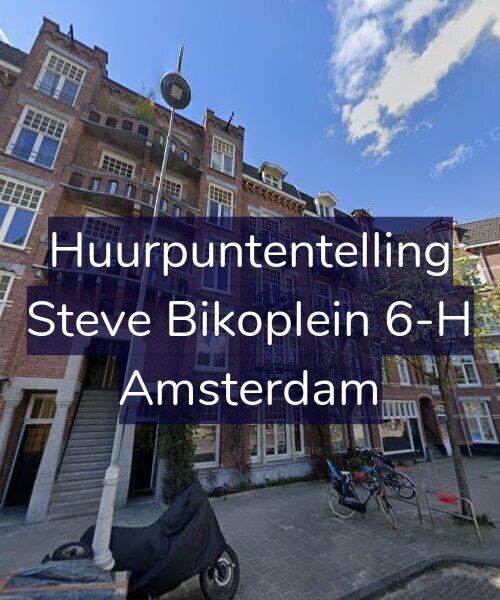 Foto gevel Huurpuntentelling voor Steve Bikoplein 6-H, Amsterdam