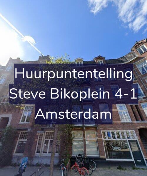 Foto gevel Huurpuntentelling voor Steve Bikoplein 4-1, Amsterdam