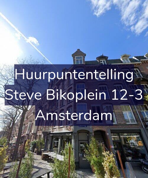 Foto gevel Huurpuntentelling voor Steve Bikoplein 12-3, Amsterdam
