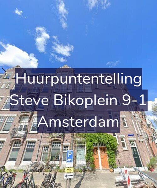 Foto gevel Huurpuntentelling voor Steve Bikoplein 9-1, Amsterdam